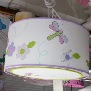 Lampara tambor grande libélulas