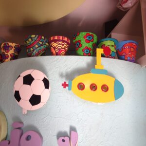 Lamparas pelota y submarino amarillo