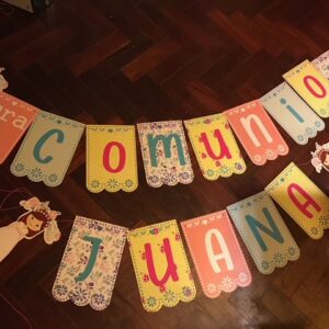 Banderin Comunion con nombre