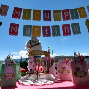 Banderin Cumple Llama