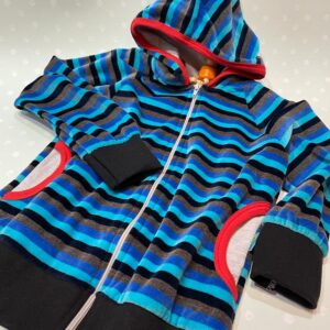 campera de plush a rayas